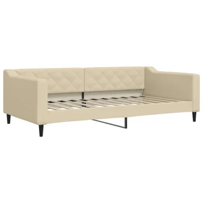 Produktbild von vidaXL Tagesbett Creme 100x200 cm Stoff