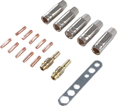 Image de Buse de protection de soudage Pointe de contact Kit de raccordement Torche de soudage Consommables pour MB15