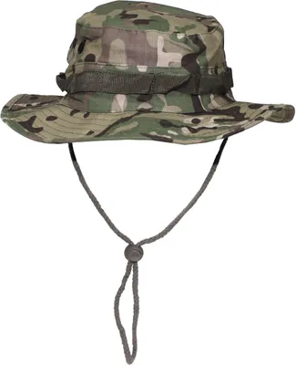Image de MFH US GI chapeau de brousse, avec mentonnière, GI Boonie, Rip Stop, operation-camo