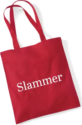 Produktbild von Huuraa Jutebeutel Slammer Schriftzug 10 Liter Classic Red Baumwolle Tasche Geschenkidee
