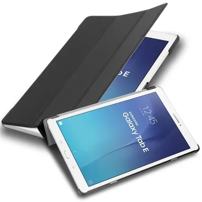 Immagine prodotto di Cadorabo custodia per Samsung Galaxy Tab E (9,6 pollici) custodia per tablet in nero custodia protettiva custodia borsa cover