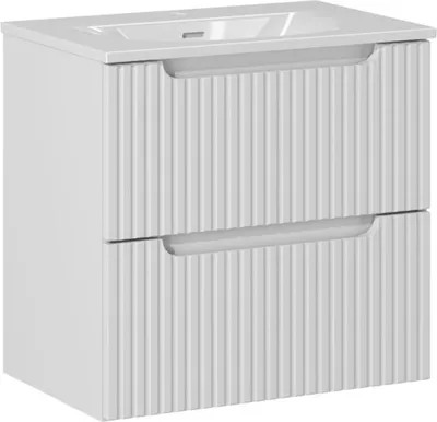Produktbild von Waschtisch 60cm Riva mit 2 Schubladen, Weiß
