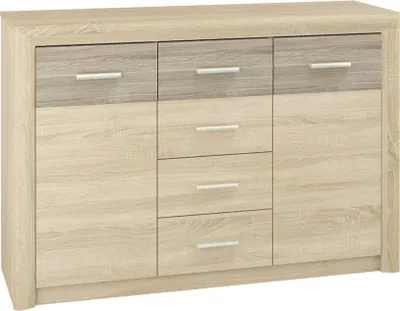Image de Commode combinée KAELA – sonoma clair / sonoma truffier