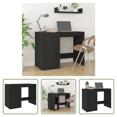Zdjęcie produktu dla Biurko Living Store czarne 100x49x75 cm Materiał drewnopochodny