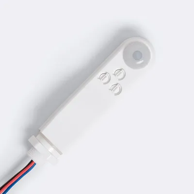 Produktbild von Bewegungssensor PIR mit Dämmerungssensor 360° für Oberfläche Außenbereich IP65 mit Fernbedienung Weiß