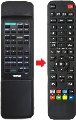 Produktbild von Fernbedienung geeignet für YAMAHA CDX580 | CDX880 | VQ95010