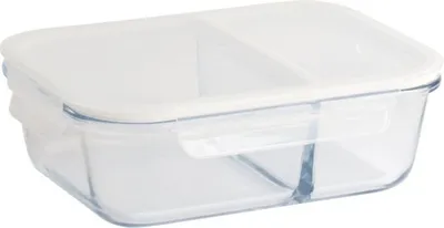 Produktbild von Aufbewahrungsbox rechteckig 1,45 l / 2 Fächer - Pebbly