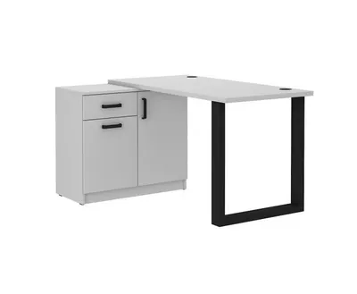 Produktbild von Schreibtisch mit Schrank MABAKA 1 – Grau