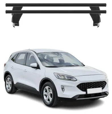Image de Menabo Barres de toit Transversales pour Ford Kuga III 2020-2025 Noir ABE 2x, Image générée par une IA