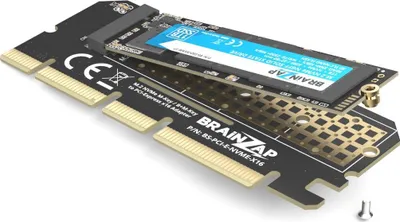Obrázok produktu pre BRAINZAP M.2 M2 NVMe SSD na PCI-E PCI-Express PCIe 3.0 x16 Adaptér konvertorovej karty M, M+B Key
