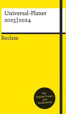 Produktbild von Reclams Universal-Planer 2023|2024: Hardcover A5 mit Fadenheftung, Lesebändchen und Verschlussgummi