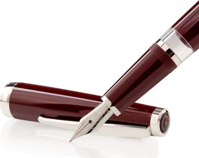 Produktbild von Cleo Skribent Classic Palladium Kolben-Füllhalter, bordeaux, M-Feder