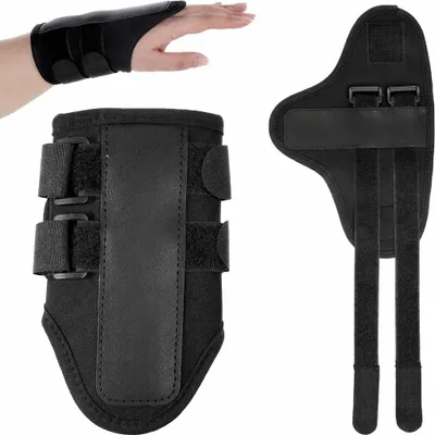 Produktbild von Golf Handgelenkstütze mit Schiene, verstellbare Bandage für Stabilität & Schwungtraining, atmungsaktiv