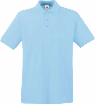 Produktbild von Fruit of the Loom - Premium Polo - Sky Blue - S