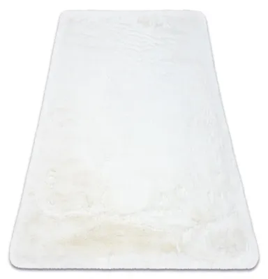 Produktbild von Moderner Waschteppich TEDDY Shaggy, plüschig, sehr dickes Antirutsch elfenbein Weiß 120x160 cm