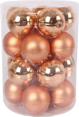 Produktbild von TrendLine Weihnachtskugeln aus Glas Ø 6 cm brandy-braun 20 Stück