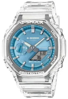 Immagine prodotto di Casio GA-2100BM-7A2ER G-Shock Classic Ana-Digi Orologio da polso trasparente/blu