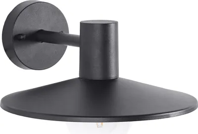 Produktbild von BELIANI Außenwandleuchte Schwarz aus Metall Außenbeleuchtung Gartenbeleuchtung Wandlampe Outdoor Modernes Design für Garten