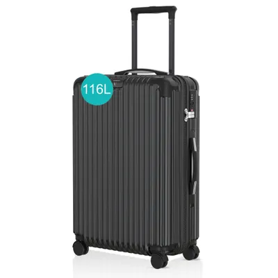 Produktbild von Voyagoux® - Reisekoffer Groß - 116L - Koffer - Reisekoffer mit Rollen - Schwarz - TSA Schloss