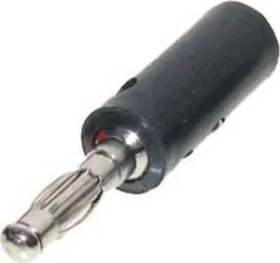 Produktbild von S/CONN maximum connectivity Bananenstecker, schwarz (56200-S)