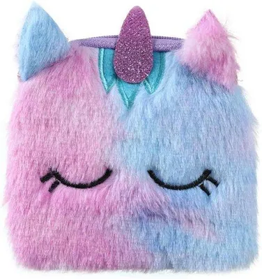Produktbild von Blauer Plüsch-Purse für Mädchenkinder