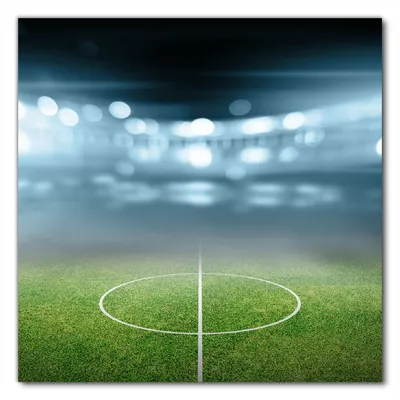 Produktbild von Wallario selbstklebende Möbelfolie/ Tischdecke für Innen und Außen, Größe: 80 x 80 cm - Fußball Stadion Mittellinie II