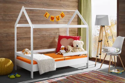 Obrázok produktu pre Posteľ domček AMETE - 80x160, biela