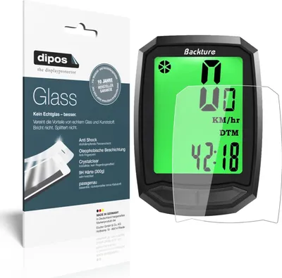 Produktbild von 2x Schutzfolie für Backture Realtime Speed Track - Anti-Shock 9H Folie dipos Glass Kunststoffglas