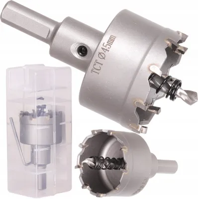 Produktbild von TCT Lochsäge 45 mm Kreisschneider Bohrkrone für Metall Stahl Aluminium