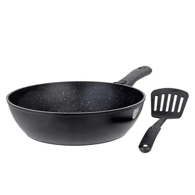 Produktbild von GRÄWE Pfanne Aluminium 28 cm, mit abnehmbarem Griff inkl. Pfannenwender