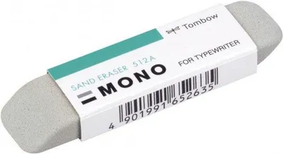 Produktbild von TOMBOW Naturkautschuk-Radierer "MONO sand" grau für Tinte