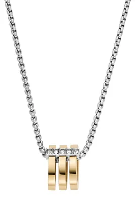 Produktbild von Skagen SKJ1676998 Damen Collier Edelstahl Bicolor Gold weiß 52 cm