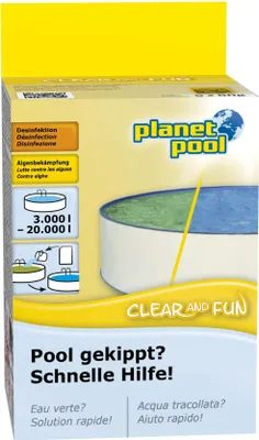 Produktbild von Planet Pool Clear & Fun 5x50 g - Komplettpflege für klares Poolwasser