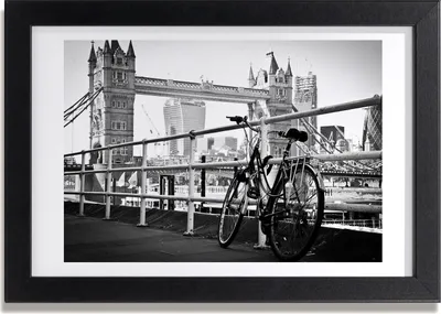 Produktbild von Bild 30x20 MDF-Rahmen, Wandkunst Fahrrad in London