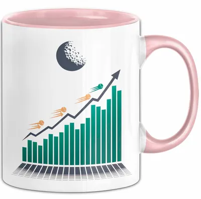 Produktbild von Investor Tasse Geschenkidee für Finanz und Wachstumsfans (Rosa)