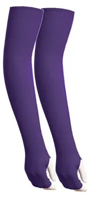 Immagine prodotto di Maniche protettive unisex, con protezione UV, effetto fresco, colore viola scuro, lunghezza 53 cm, realizzate in poliestere/Spandex