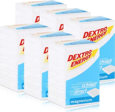 Produktbild von Dextro Energy Traubenzucker Magnesium 46g (6er Pack)