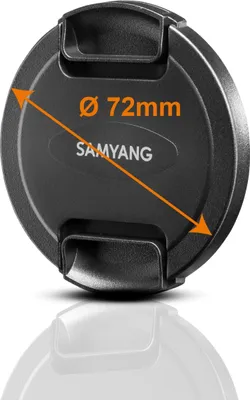 Produktbild von Samyang Frontdeckel für Objektive mit 72 mm Filtergewinde Objektivdeckel aus Kunststoff für MF 85mm F1,4 und 85mm T1,5