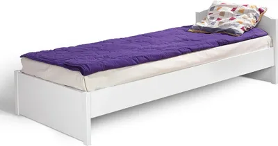 Produktbild von Einzelbett / Gästebett 07, Farbe: Weiß - 90 x 200 cm (B x L)