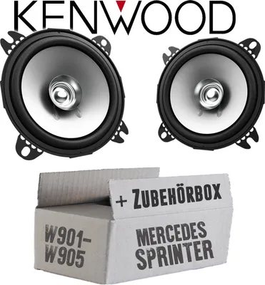 Produktbild von Lautsprecher Boxen Kenwood KFC-S1056 - 10cm Koax Auto Einbauzubehör - Einbauset passend für Mercedes Sprinter Front - justSOUND