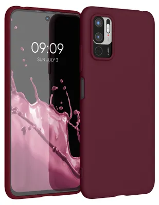 Produktbild von kwmobile Handyhülle für Xiaomi Redmi Note 10 5G Hülle - TPU Case - Kabelloses Laden - Schutzhülle Cover in Bordeaux Violett