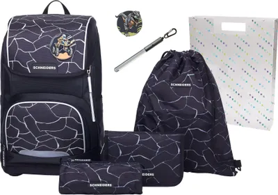 Produktbild von Schneiders Freizeitrucksack Ergoplus 2in1 Schulranzen Set 7-teilig 22L Dark Hunter schwarz