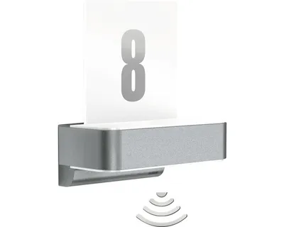 Produktbild von Steinel Sensor LED Wandleuchte mit Hausnummer 9,8 W 679 lm 3000 K warmweiß L 820 S anthrazit