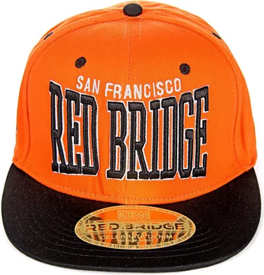Produktbild von Red Bridge Uni Logo Cap Fitted Signature Bestickt 60cm Orange-Schwarz One Size