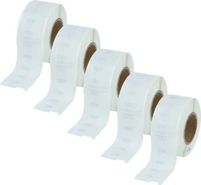 Produktbild von vhbw 5x Rolle 12mm x 50mm (220 Etiketten) Ersatz für Dymo 99017 für Drucker Weiß