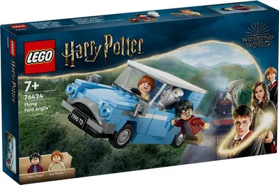 Produktbild von LEGO Harry Potter Fliegender Ford Anglia, baubares Spielzeug-Auto für Kinder, Geschenk für Jungs, Mädchen und alle Fans ab 7 Jahren, Set mit 2 Mini-Figuren inkl. Ron Weasley für Rollenspiele 76424