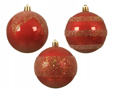 Imagen del producto de Adorno navideño esférico de 8 cm, decorado y resistente a roturas
