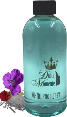 Produktbild von Dufte Momente | Whirlpool Duft 500ml | Eisblume (Geranium, Menthol, Rose) | mit naturreinen und natürlichen ätherischen Ölen | kein Schaum | vegan