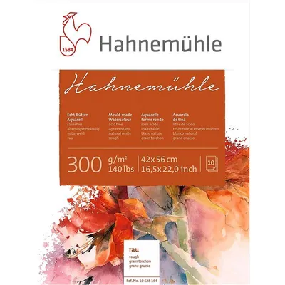 Produktbild von Hahnemühle Aquarellblock - 300 g/m² - rau - 42 x 56 cm - 10 Blatt