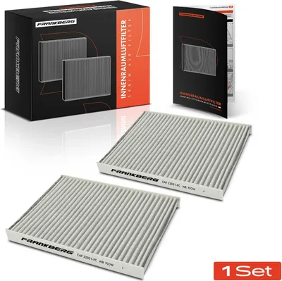 Obrázok produktu pre Frankberg 2x filter vzduchu v kabíne s aktívnym uhlím pre Renault Twingo III Smart Forfour hatchback